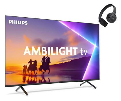 Telewizor 75" Philips 75PUS8510 75" LED 4K Titan OS + SŁUCHAWKI NAUSZNE BT JBL